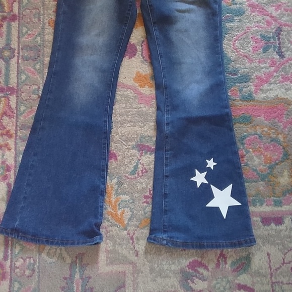 Denim blue jeans with embossed stars, Teen 14 y - Picture 3 of 4